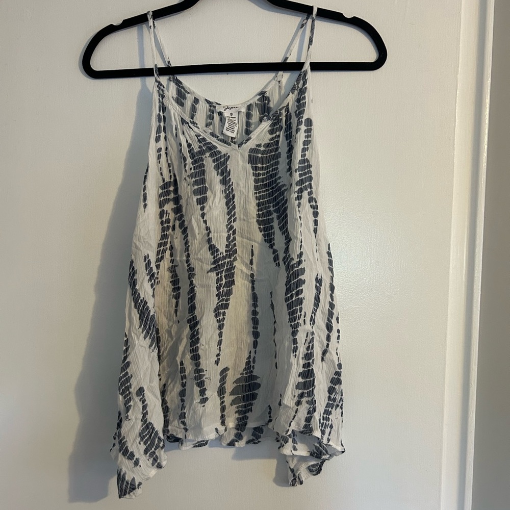 Joie Black and White Patterned Camisole